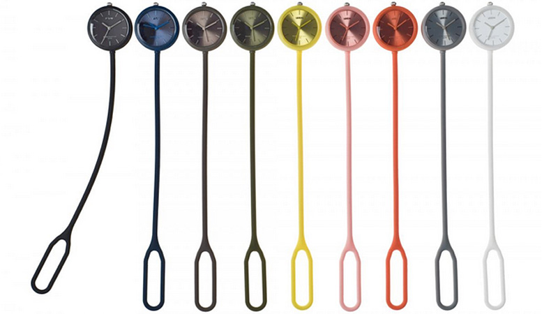 Illustration for article titled You Can Hang This Bendy Modern Pocketwatch Anywhere